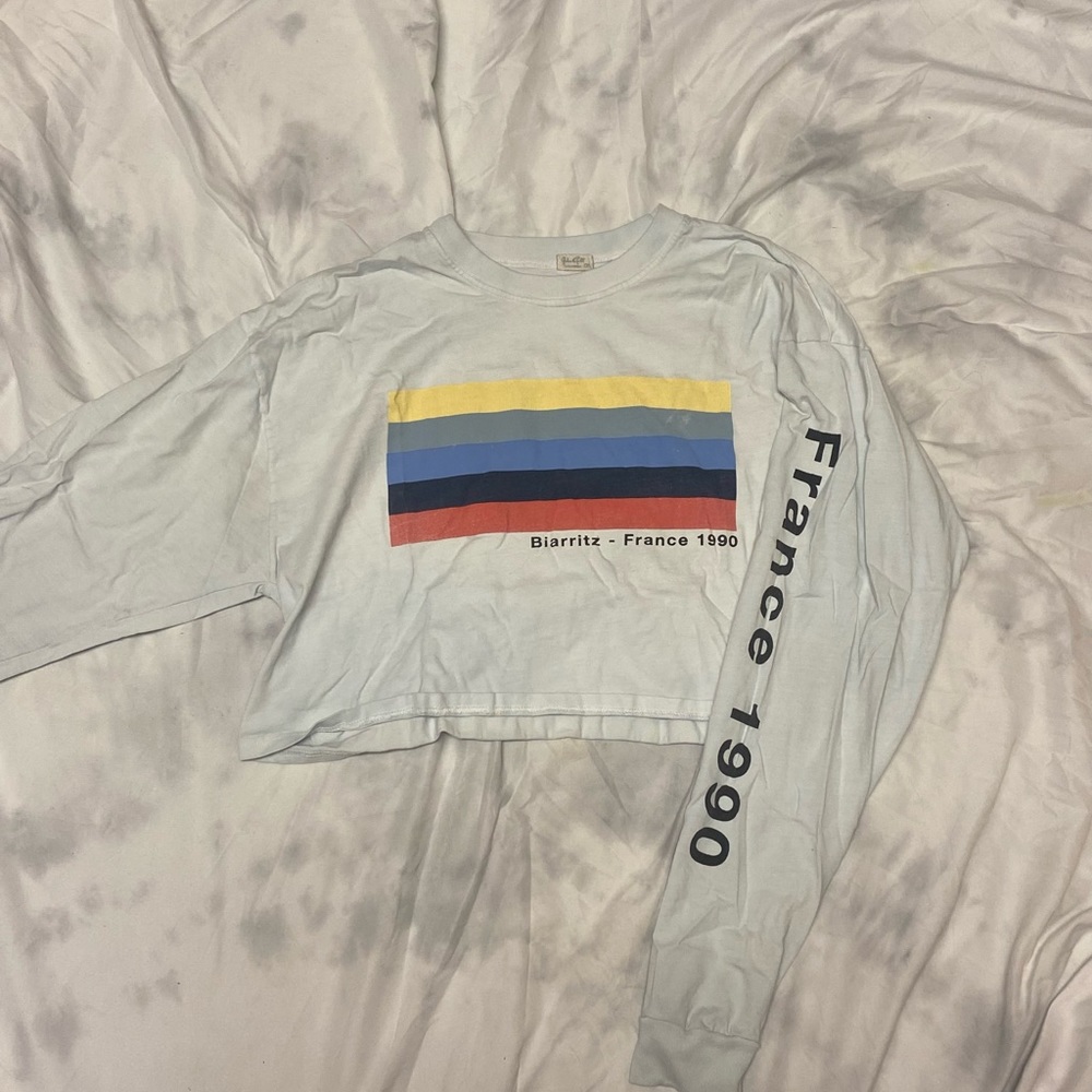 Brandy Melville cropped long sleeve tee. One size fits all (fits like a medium)